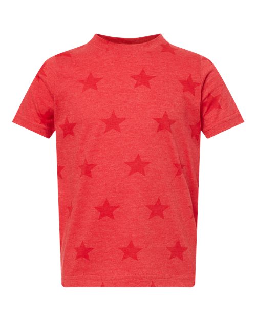 Toddler Star Print Tee - Red Star
