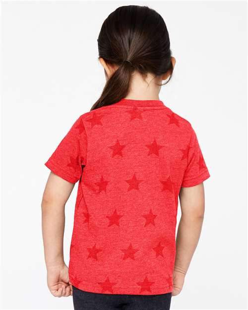 Toddler Star Print Tee - Red Star