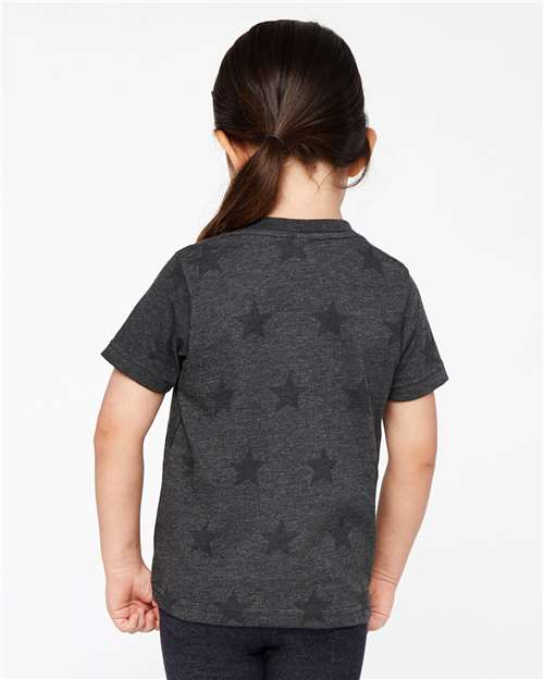 Toddler Star Print Tee - Smoke Star