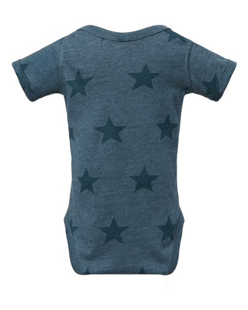 Infant Star Print Bodysuit - Denim Star
