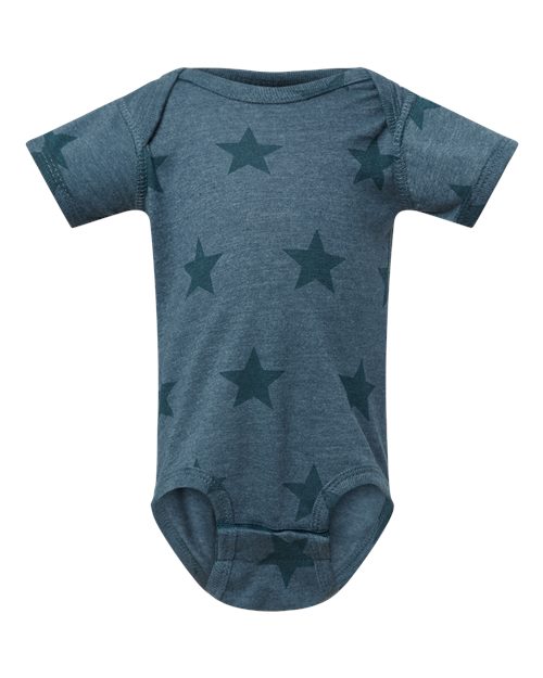 Infant Star Print Bodysuit - Denim Star