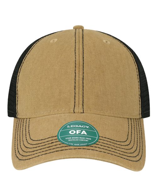 Old Favorite Trucker Cap - Khaki/ Black