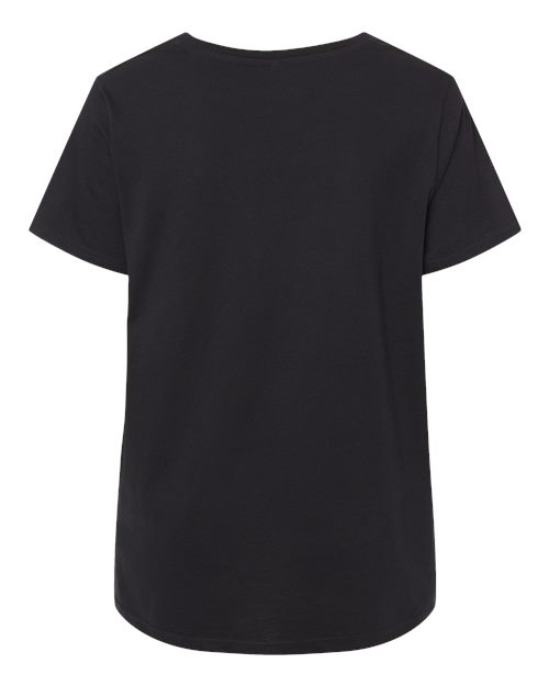 Women's Curvy Collection Fine Jersey Tee - Blended Black