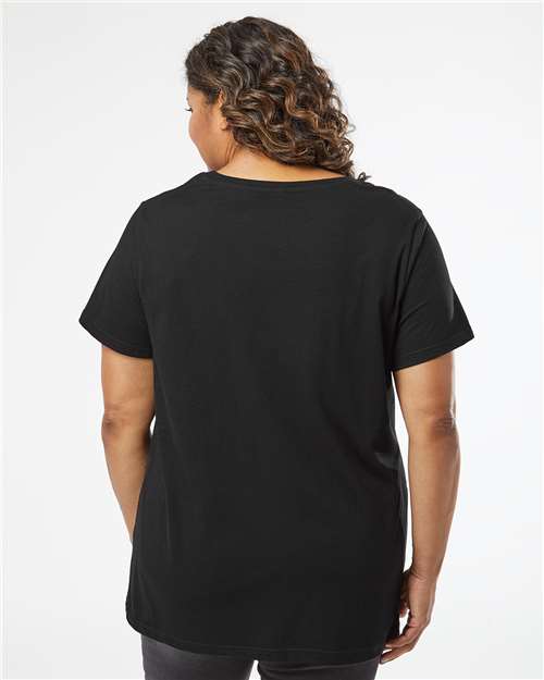 Women's Curvy Collection Fine Jersey Tee - Blended Black