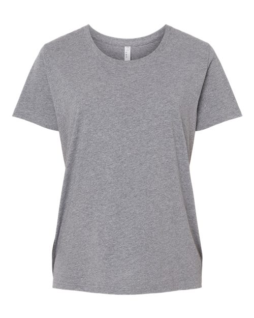 Women's Curvy Collection Fine Jersey Tee - Granite Heather