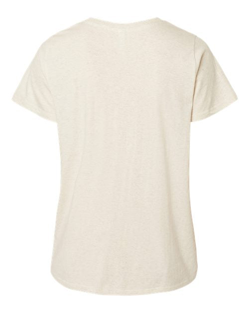 Women's Curvy Collection Fine Jersey Tee - Natural Heather