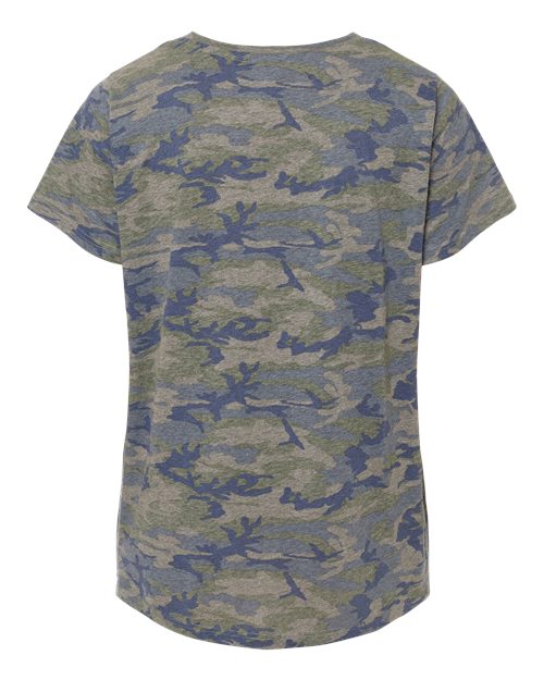 Women's Curvy Collection Fine Jersey Tee - Vintage Camo