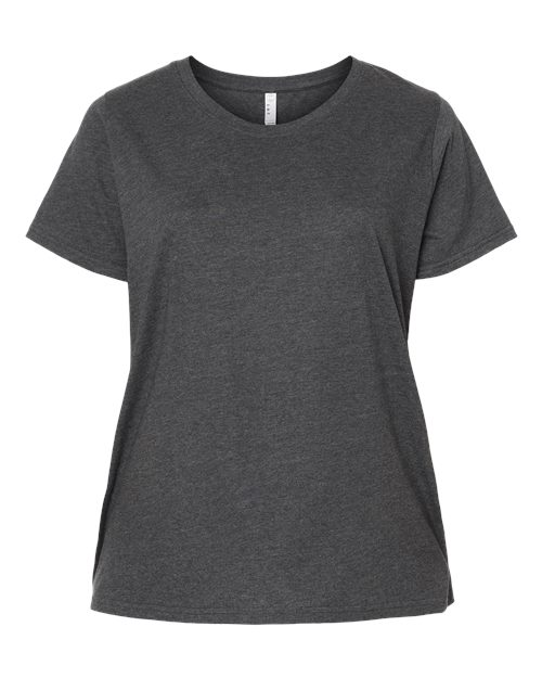 Women's Curvy Collection Fine Jersey Tee - Vintage Smoke
