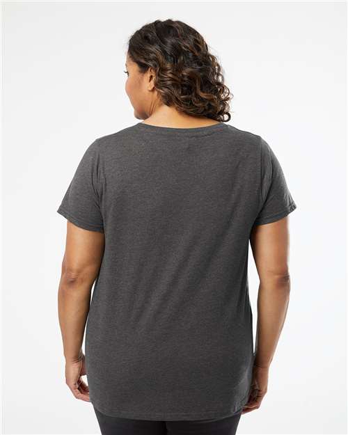 Women's Curvy Collection Fine Jersey Tee - Vintage Smoke