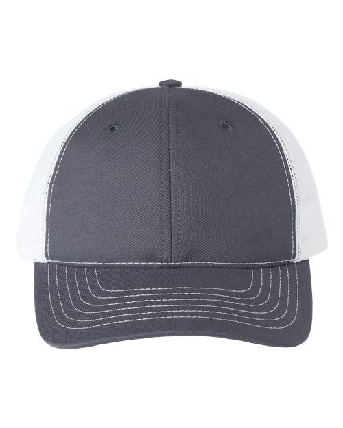 USA-Made Trucker Cap - Charcoal/ White