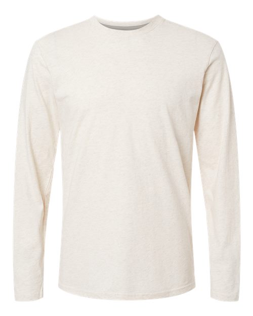 Men's Fine Jersey Long Sleeve Tee - Natural Heather