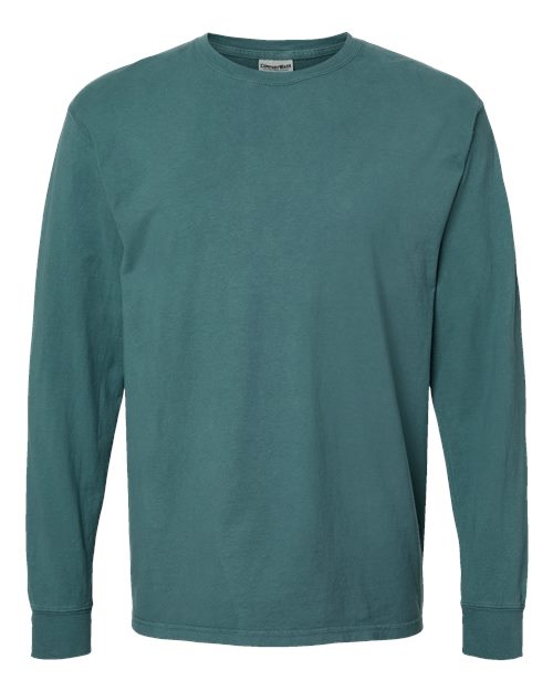 Unisex Garment-Dyed Long Sleeve T-Shirt - Cactus