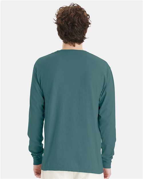 Unisex Garment-Dyed Long Sleeve T-Shirt - Cactus
