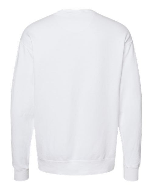 Unisex Garment-Dyed Crewneck Sweatshirt - White