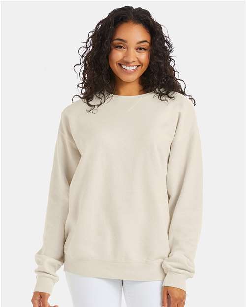 Unisex Garment-Dyed Crewneck Sweatshirt - Parchment