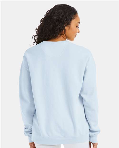 Unisex Garment-Dyed Crewneck Sweatshirt - Soothing Blue