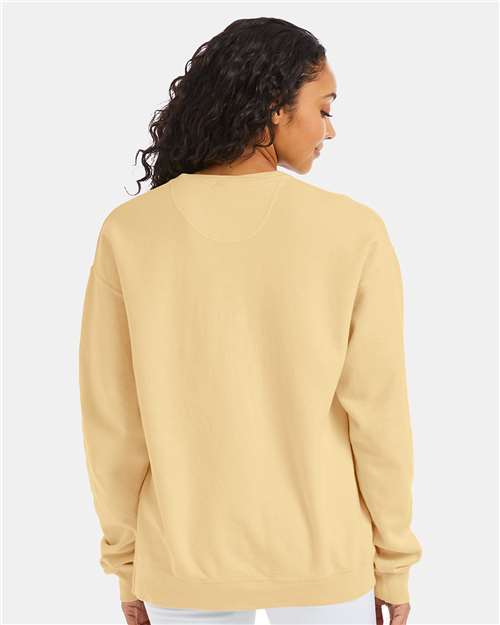 Unisex Garment-Dyed Crewneck Sweatshirt - Summer Squash Yellow