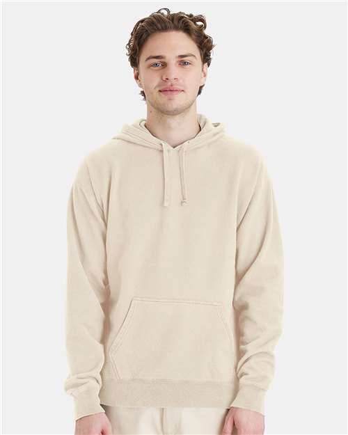 Unisex Garment-Dyed Hooded Sweatshirt - Parchment