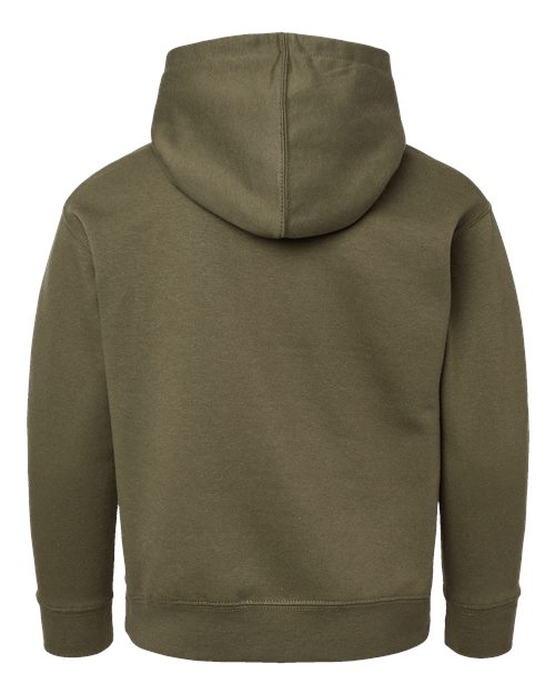 Youth Fleece Hoodie Sweatshirt - Military Green