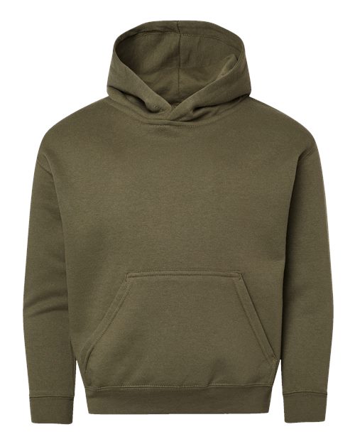 Youth Fleece Hoodie Sweatshirt - Military Green