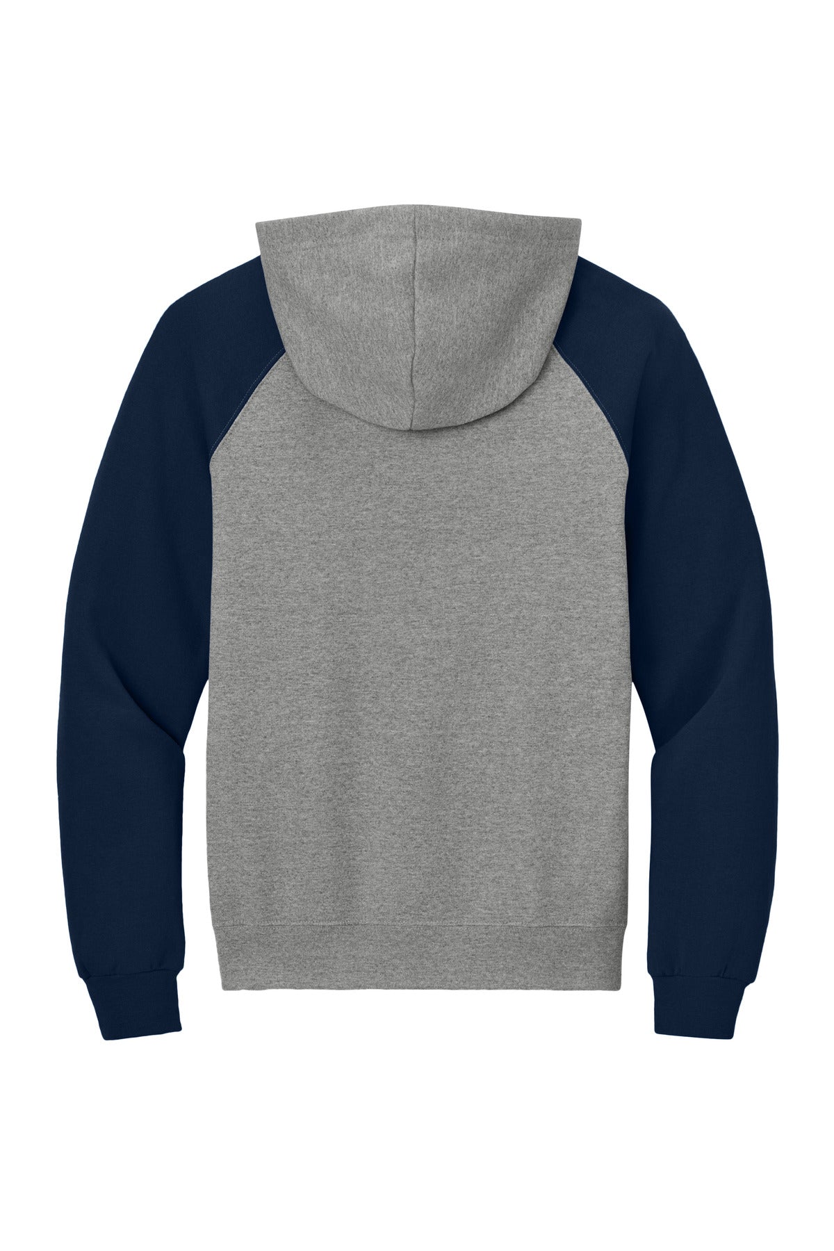 Jerzees Unisex NuBlend Colorblock Raglan Hoodie Sweatshirt - Oxford/ J. Navy