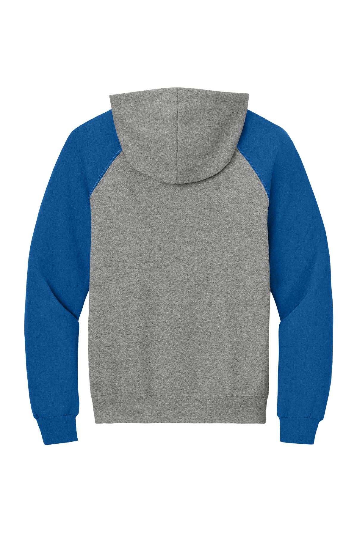 Jerzees Unisex NuBlend Colorblock Raglan Hoodie Sweatshirt - Oxford/ Royal