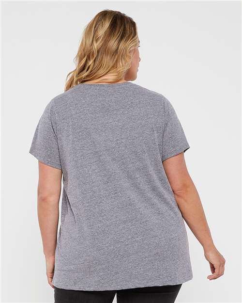Women's Curvy Collection Fine Jersey Tee - Heather