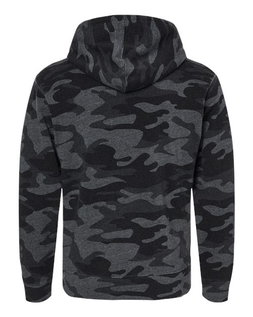 Men's Triblend Fleece Hooded Sweatshirt - Black Camo Triblend