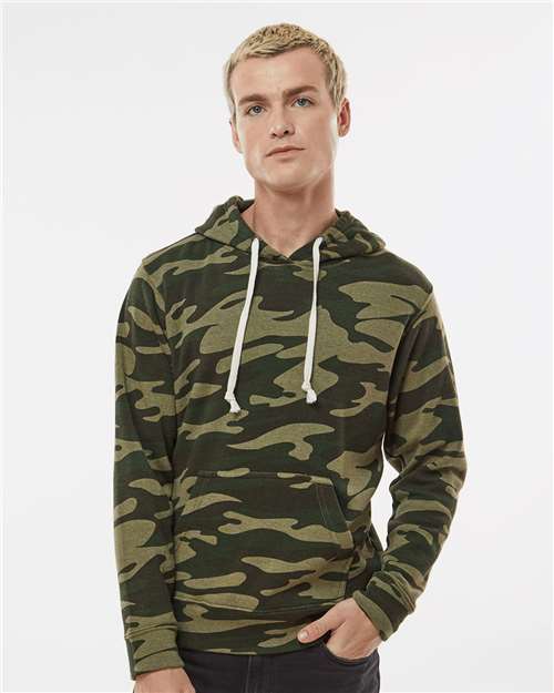 Men's Triblend Fleece Hooded Sweatshirt - Camo Triblend