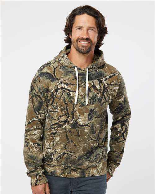Men's Triblend Fleece Hooded Sweatshirt - Outdoor Camo Triblend