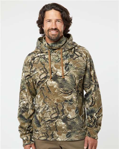 Men's Gaiter Fleece Hooded Sweatshirt - Outdoor Camo