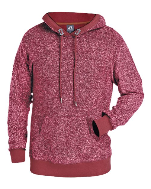 Men's Aspen Fleece Hooded Sweatshirt - Burgundy Speck