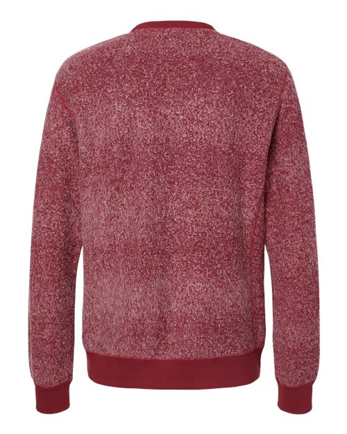 Unisex Aspen Fleece Crewneck Sweatshirt - Burgundy Speck