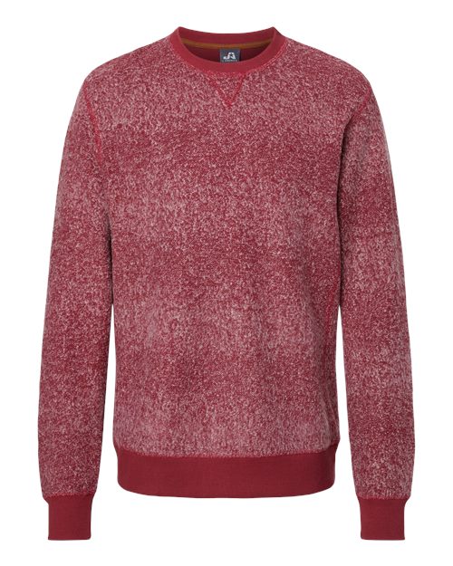 Unisex Aspen Fleece Crewneck Sweatshirt - Burgundy Speck