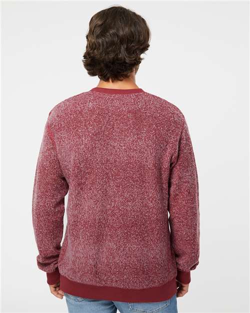 Unisex Aspen Fleece Crewneck Sweatshirt - Burgundy Speck