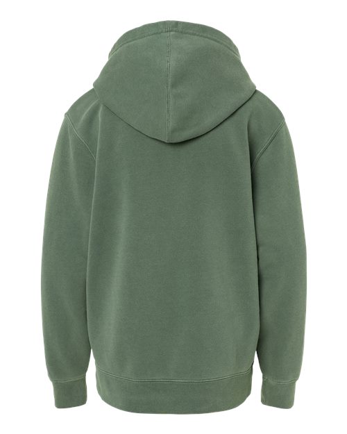 Youth Midweight Pigment-Dyed Hooded Sweatshirt - Pigment Alpine Green
