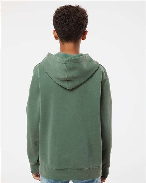 Youth Midweight Pigment-Dyed Hooded Sweatshirt - Pigment Alpine Green