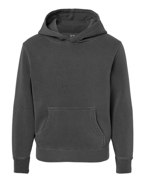 Youth Midweight Pigment-Dyed Hooded Sweatshirt - Pigment Black