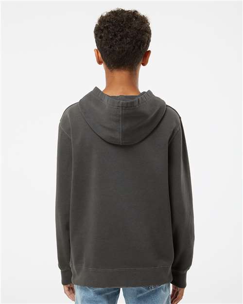 Youth Midweight Pigment-Dyed Hooded Sweatshirt - Pigment Black
