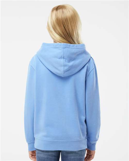 Youth Midweight Pigment-Dyed Hooded Sweatshirt - Pigment Light Blue