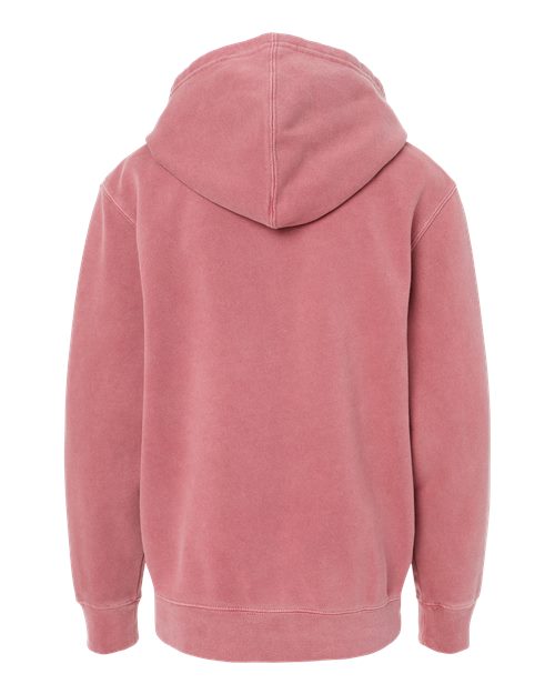 Youth Midweight Pigment-Dyed Hooded Sweatshirt - Pigment Maroon