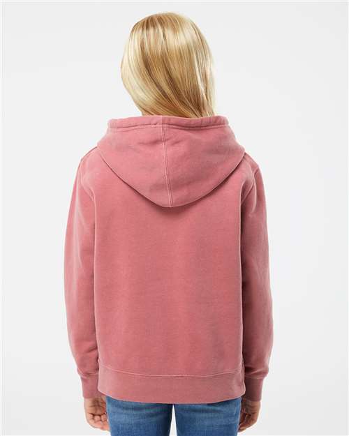 Youth Midweight Pigment-Dyed Hooded Sweatshirt - Pigment Maroon