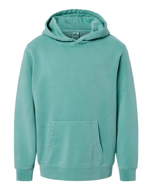 Youth Midweight Pigment-Dyed Hooded Sweatshirt - Pigment Mint