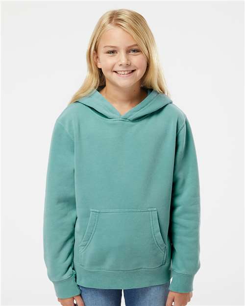 Youth Midweight Pigment-Dyed Hooded Sweatshirt - Pigment Mint