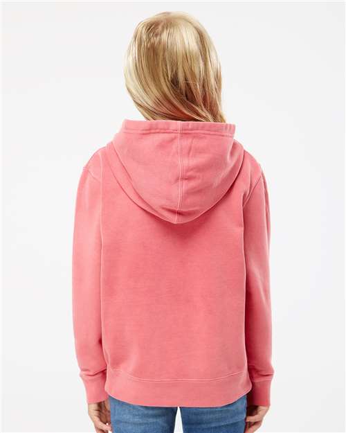 Youth Midweight Pigment-Dyed Hooded Sweatshirt - Pigment Pink