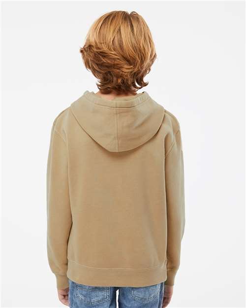 Youth Midweight Pigment-Dyed Hooded Sweatshirt - Pigment Sandstone