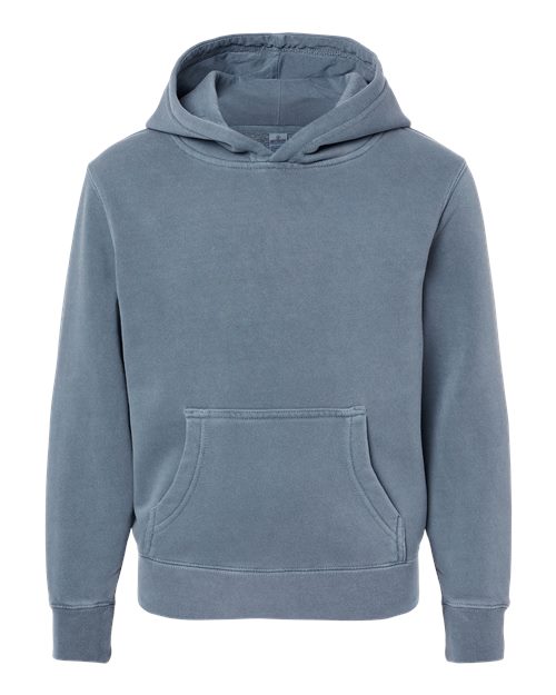 Youth Midweight Pigment-Dyed Hooded Sweatshirt - Pigment Slate Blue