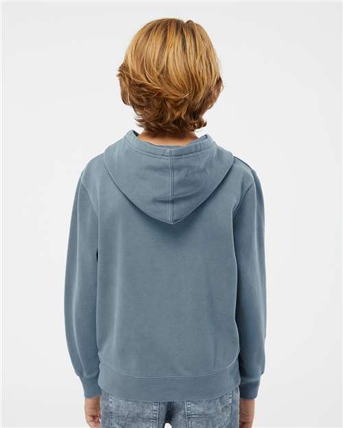 Youth Midweight Pigment-Dyed Hooded Sweatshirt - Pigment Slate Blue
