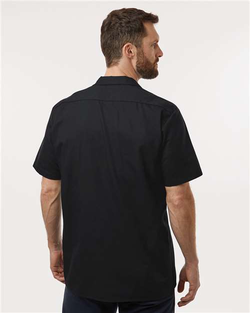 Men's Industrial Short Sleeve Work Shirt - Black