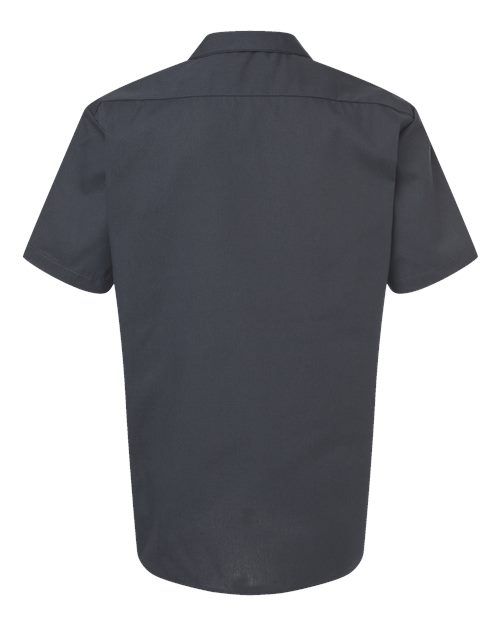 Men's Industrial Short Sleeve Work Shirt - Dark Charcoal
